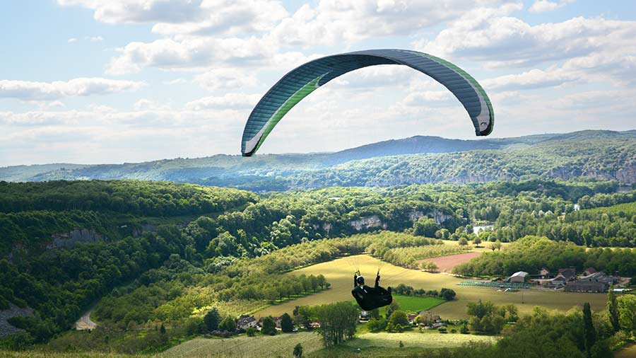 parapente dans le Lot
