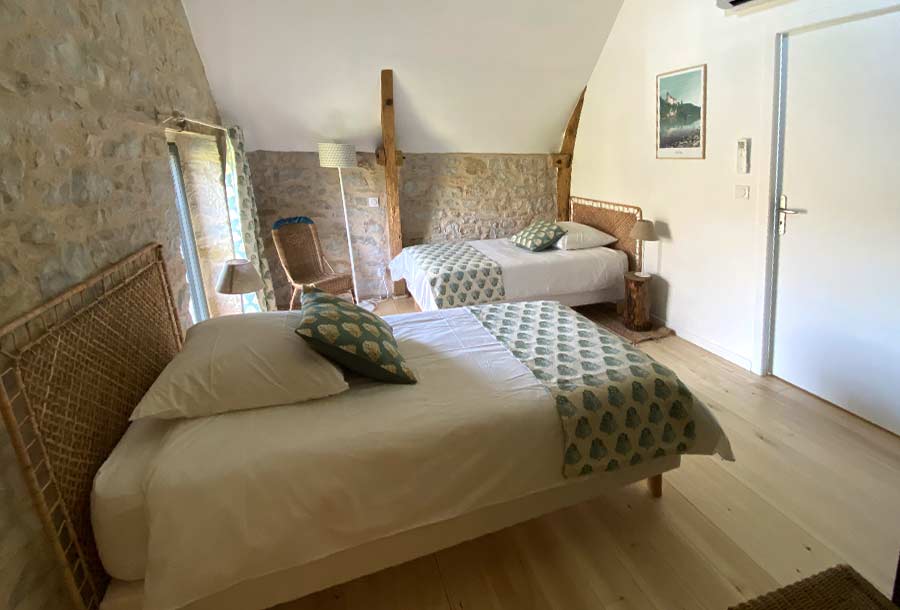 Chambre du gîte Lot 46